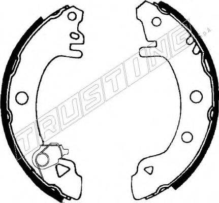 TRUSTING 040123Y Комплект гальмівних колодок