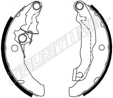 TRUSTING 040144Y Комплект гальмівних колодок