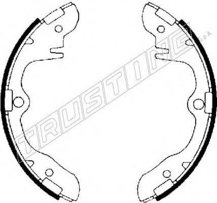 TRUSTING 049109 Комплект гальмівних колодок