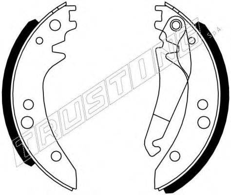 TRUSTING 052125 Комплект гальмівних колодок