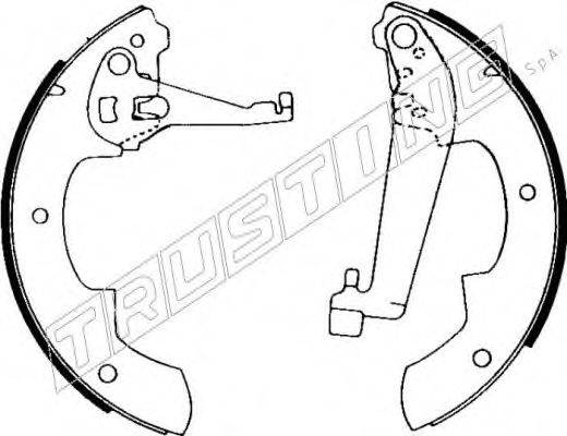 TRUSTING 079179 Комплект гальмівних колодок