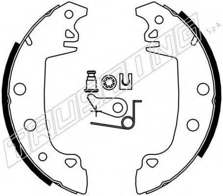TRUSTING 079187K Комплект гальмівних колодок
