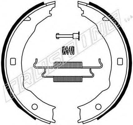 TRUSTING 079193K Комплект гальмівних колодок, стоянкова гальмівна система
