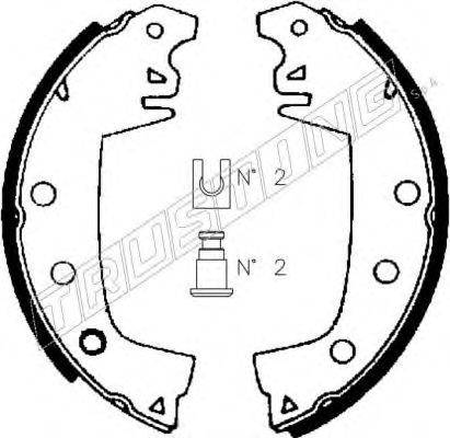 TRUSTING 088203 Комплект гальмівних колодок