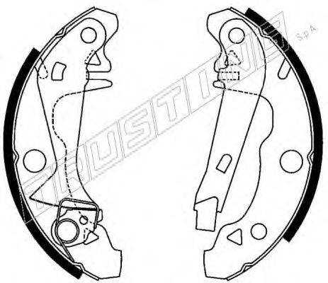 TRUSTING 088229Y Комплект гальмівних колодок
