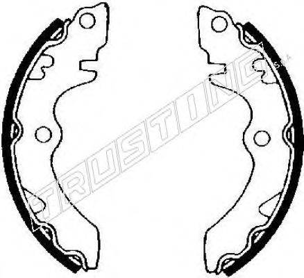 TRUSTING 111217 Комплект гальмівних колодок