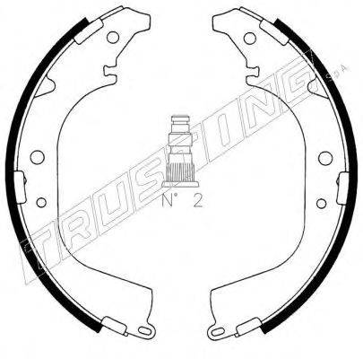TRUSTING 115287 Комплект гальмівних колодок