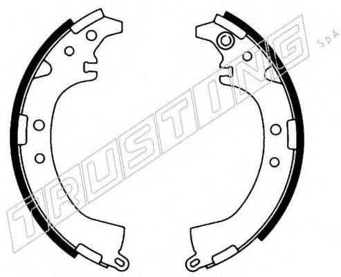 TRUSTING 115299 Комплект гальмівних колодок