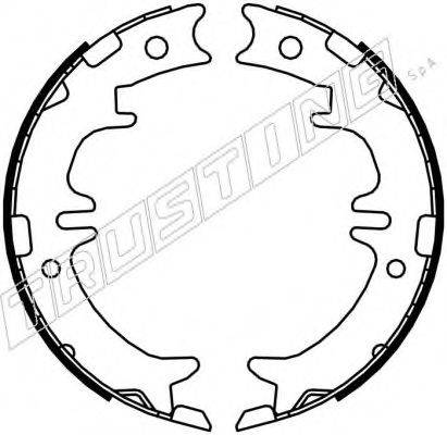 TRUSTING 115311 Комплект гальмівних колодок, стоянкова гальмівна система