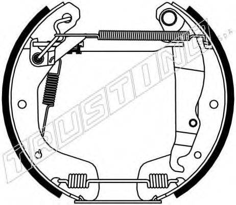 TRUSTING 6114 Комплект гальмівних колодок
