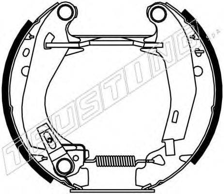 TRUSTING 6134 Комплект гальмівних колодок