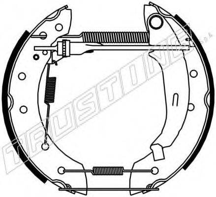 TRUSTING 6182 Комплект гальмівних колодок