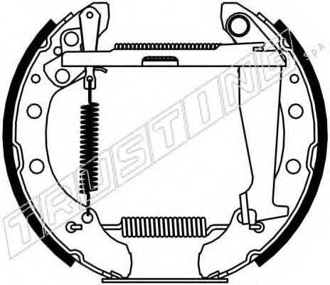 TRUSTING 6191 Комплект гальмівних колодок
