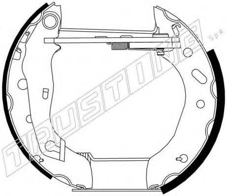 TRUSTING 6269 Комплект гальмівних колодок