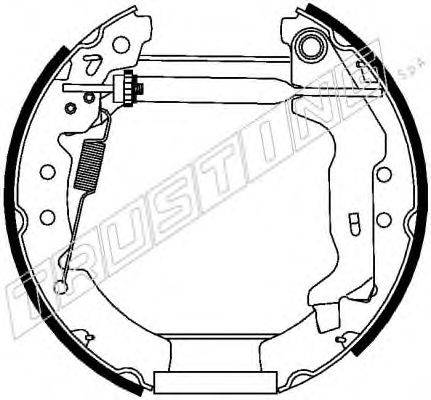 TRUSTING 6294 Комплект гальмівних колодок