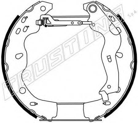 TRUSTING 6301 Комплект гальмівних колодок