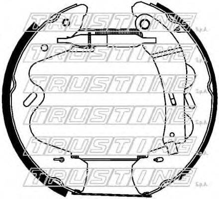 TRUSTING 6306 Комплект гальмівних колодок