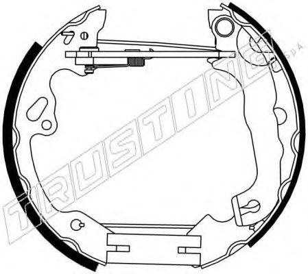 TRUSTING 6311 Комплект гальмівних колодок