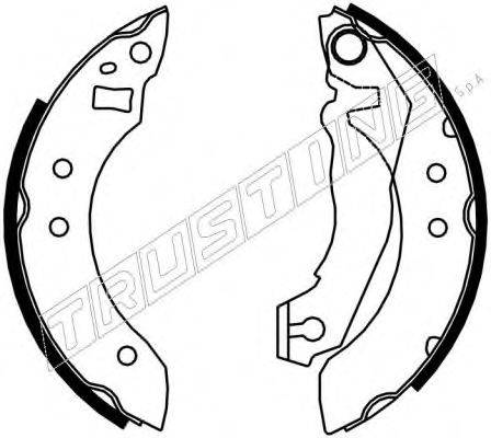 TRUSTING 7005 Комплект гальмівних колодок
