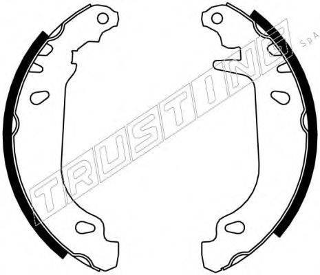 TRUSTING 7067 Комплект гальмівних колодок