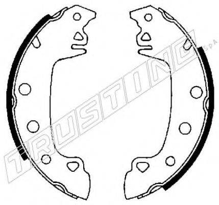 TRUSTING 7081 Комплект гальмівних колодок