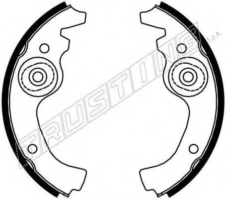 TRUSTING 7084 Комплект гальмівних колодок