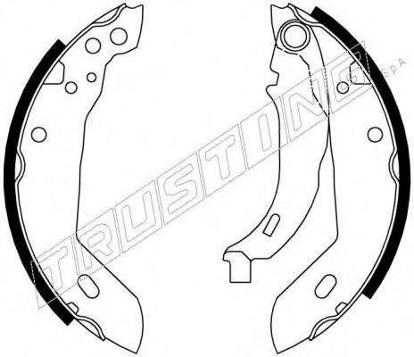 TRUSTING 7095 Комплект гальмівних колодок