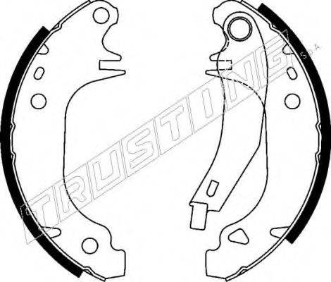 TRUSTING 7111 Комплект гальмівних колодок