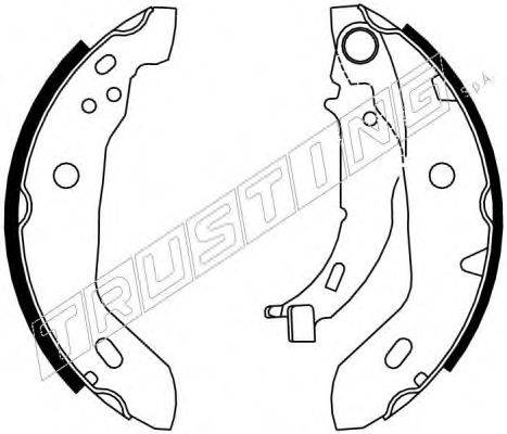 TRUSTING 7209 Комплект гальмівних колодок