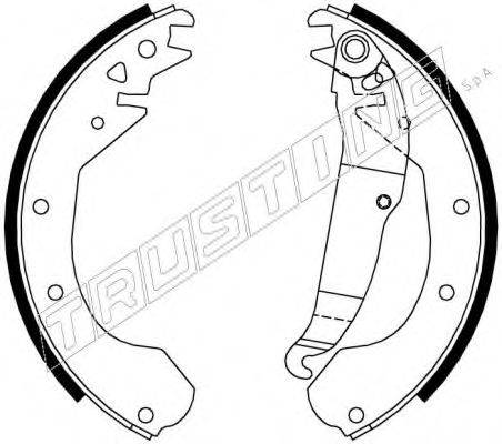 TRUSTING 7213 Комплект гальмівних колодок