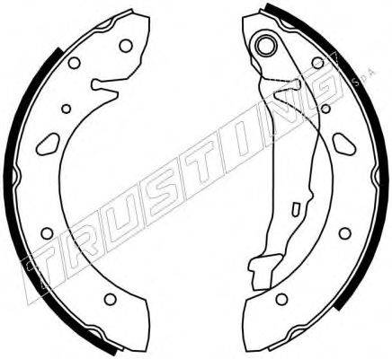 TRUSTING 7218 Комплект гальмівних колодок