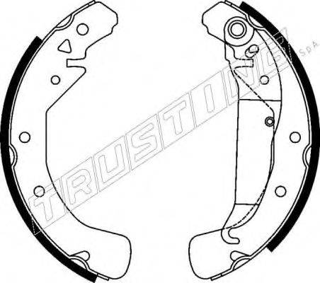 TRUSTING 7247 Комплект гальмівних колодок