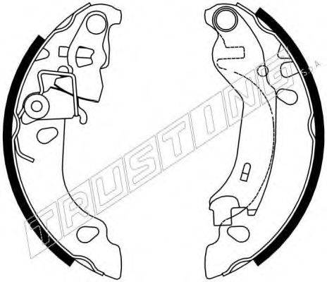 TRUSTING 7250 Комплект гальмівних колодок