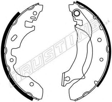 TRUSTING 7262 Комплект гальмівних колодок