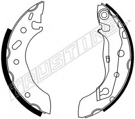 TRUSTING 7269 Комплект гальмівних колодок