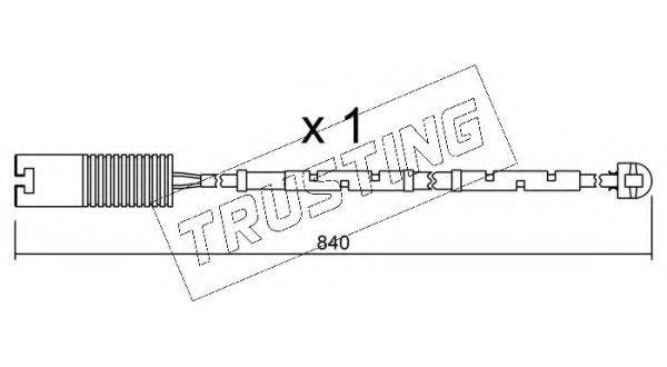 TRUSTING SU123 Сигналізатор, знос гальмівних колодок