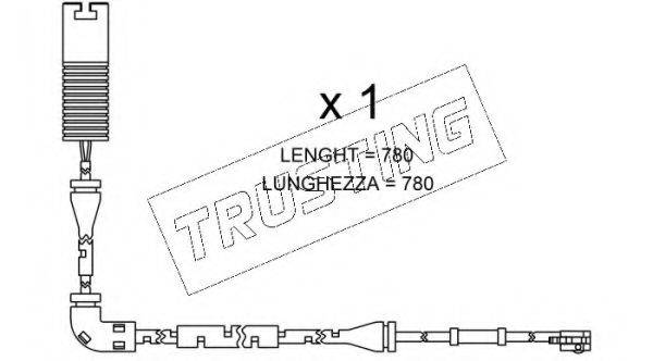 TRUSTING SU153 Сигналізатор, знос гальмівних колодок