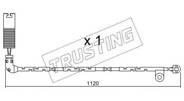 TRUSTING SU156 Сигналізатор, знос гальмівних колодок