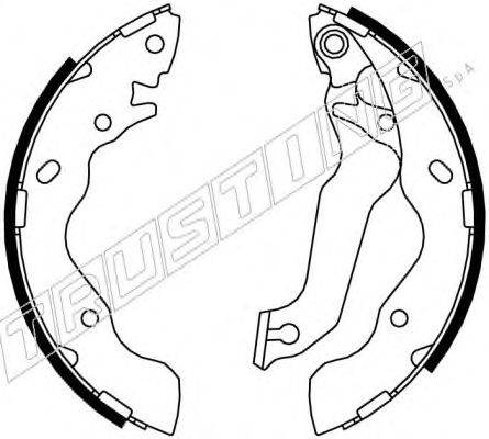TRUSTING 7346 Комплект гальмівних колодок