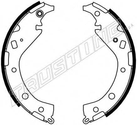 TRUSTING 7342 Комплект гальмівних колодок