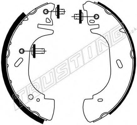 TRUSTING 7337 Комплект гальмівних колодок