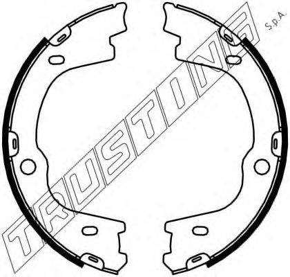 TRUSTING 046224 Комплект гальмівних колодок, стоянкова гальмівна система