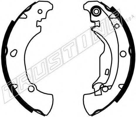 TRUSTING 7376 Комплект гальмівних колодок