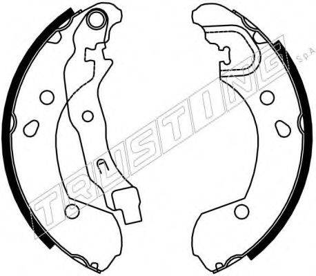 TRUSTING 7396 Комплект гальмівних колодок
