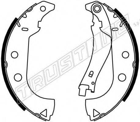 TRUSTING 7398 Комплект гальмівних колодок