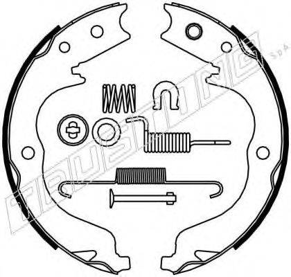 TRUSTING 064180K Комплект гальмівних колодок, стоянкова гальмівна система