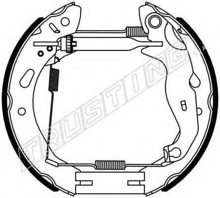 TRUSTING 6442 Комплект гальмівних колодок