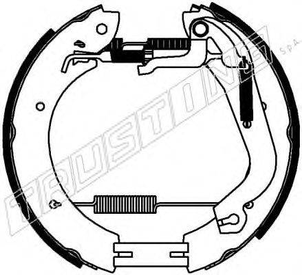TRUSTING 6455 Комплект гальмівних колодок