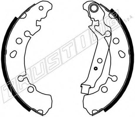 TRUSTING 7422 Комплект гальмівних колодок