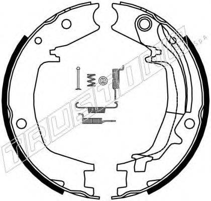 TRUSTING 046215K Комплект гальмівних колодок, стоянкова гальмівна система